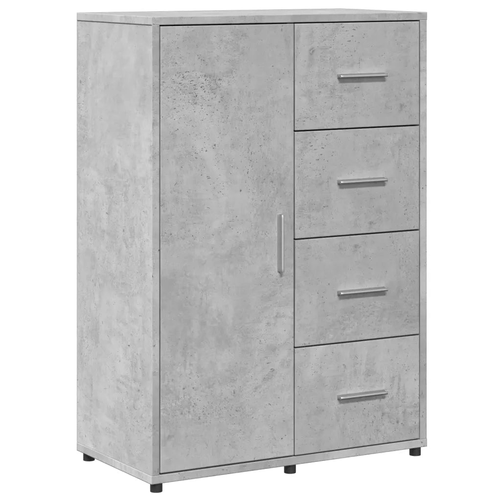 Credenza-Buffet-Armadio da cucina Grigio Cemento 60x31x84 cm in Legno Multistrato 122000