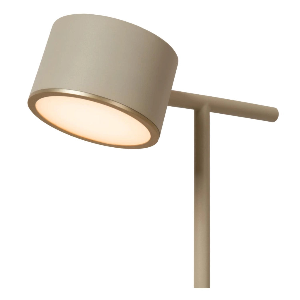 Lucide GIAN lampada da terra grigia LED 8W dimmer touch