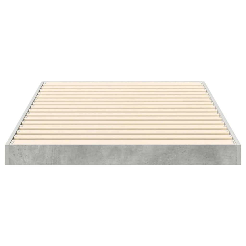 Struttura letto a terra Grigio cemento 100 x 200 cm 893551