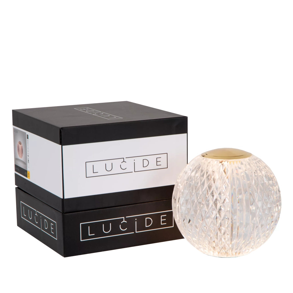 Lampada da tavolo glamour sfera 11 cm LED touch Lucide
