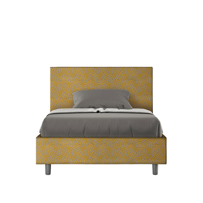 Letto 1 Piazza e Mezzo 120x190 cm con Rete Adele Era 06 Giallo