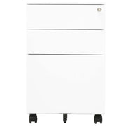 Schedario Mobile Bianco 39x45x60 cm in Acciaio 335978