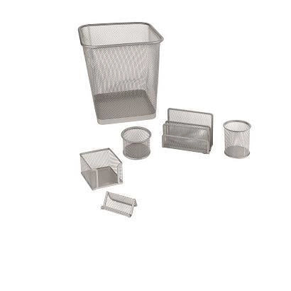 Set ufficio 6 pezzi silver - 100891