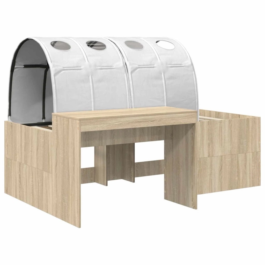 Letto alto per bambini con scrivania 3 pz Legno ingegnerizzato 3423689