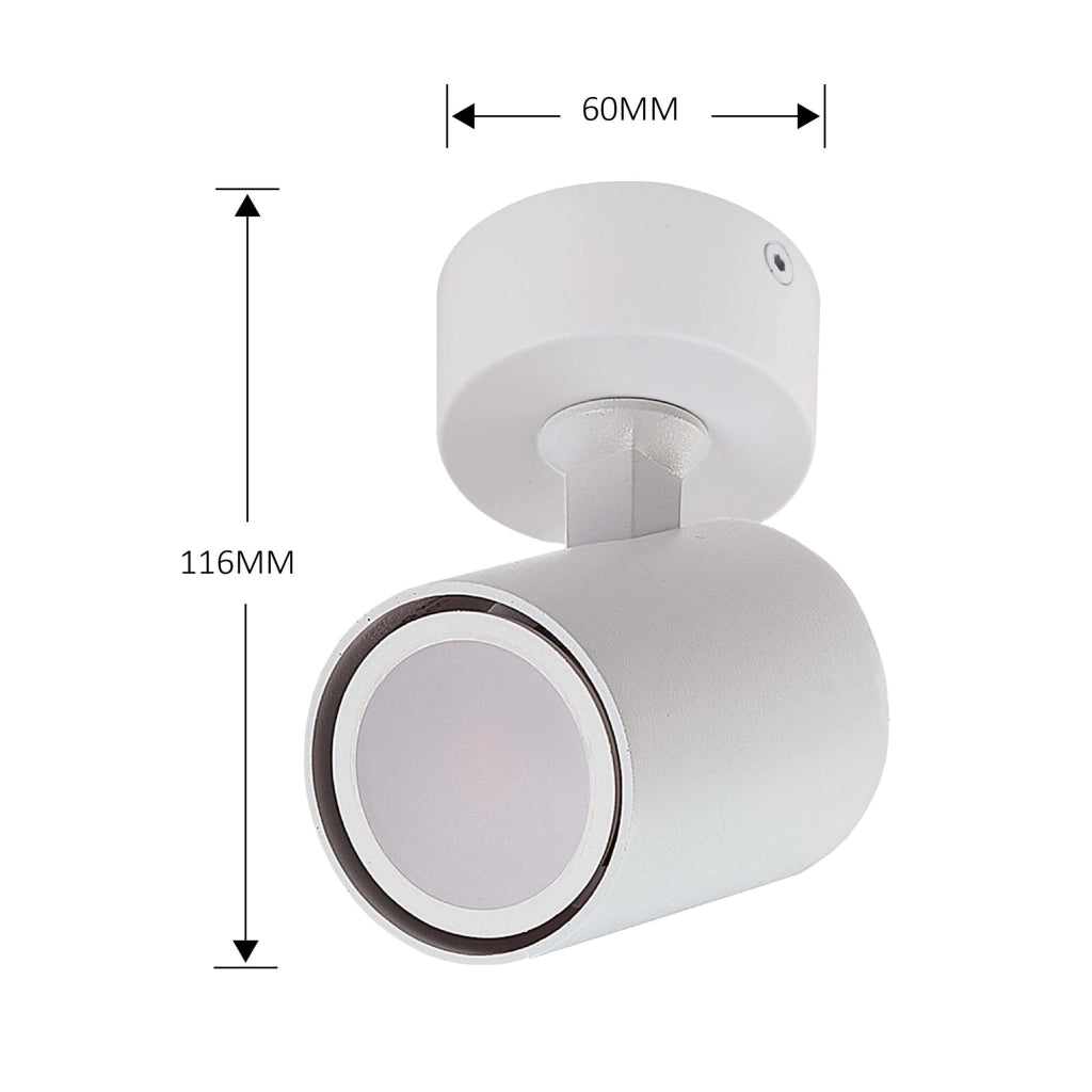 Faretto Snow 1 luce GU10 bianco Light Prestige LP-731/1W