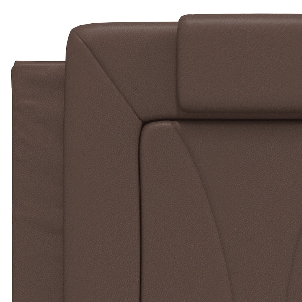 Cuscino Testiera Viana Marrone 120 cm in Similpelle CFW1646773