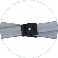 Gazebo da Giardino Pieghevole 3x3m in Alluminio e Tessuto Bianco