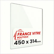 450 x 314 x 4 mm - Vetro per stufa a legna - vetro camino di ricambio - vetro per caminetto resistente al fuoco - France Vitre