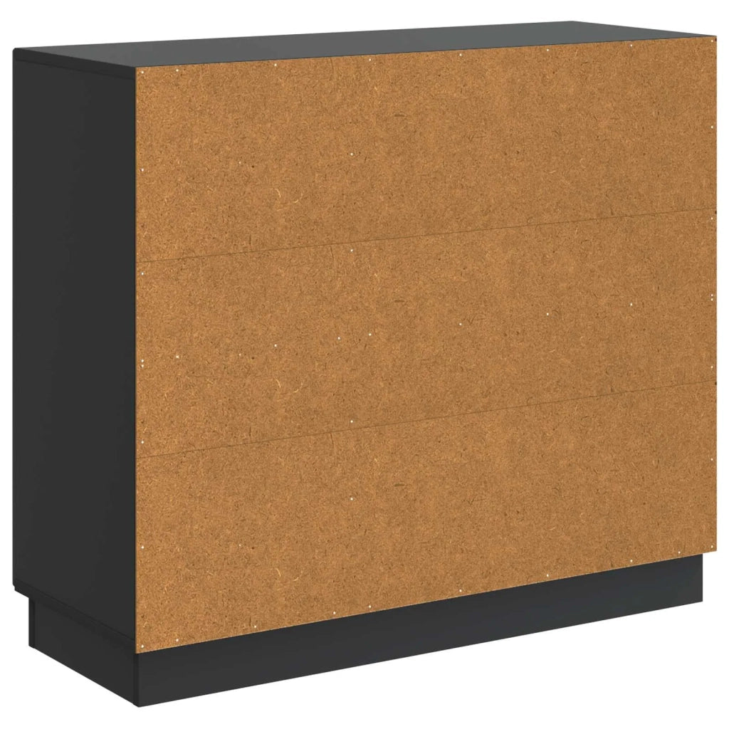 Credenza Nero 89 x 34,5 x 77 cm Legno ingegnerizzato