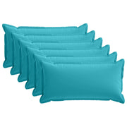 Federa 6 pcs HOUTEN Turchese 40 x 70 cm Poliestere 917915