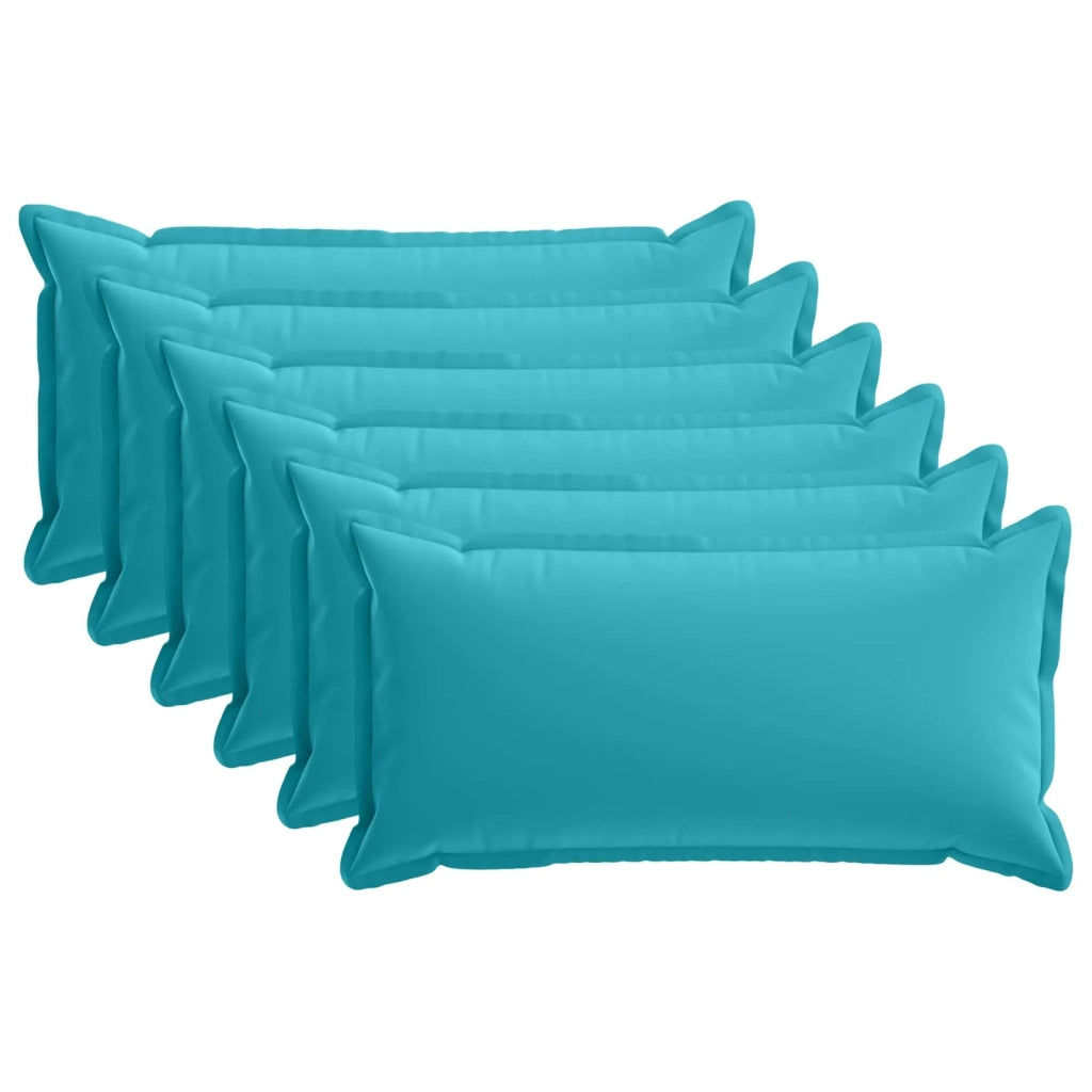 Federa 6 pcs HOUTEN Turchese 40 x 70 cm Poliestere 917915