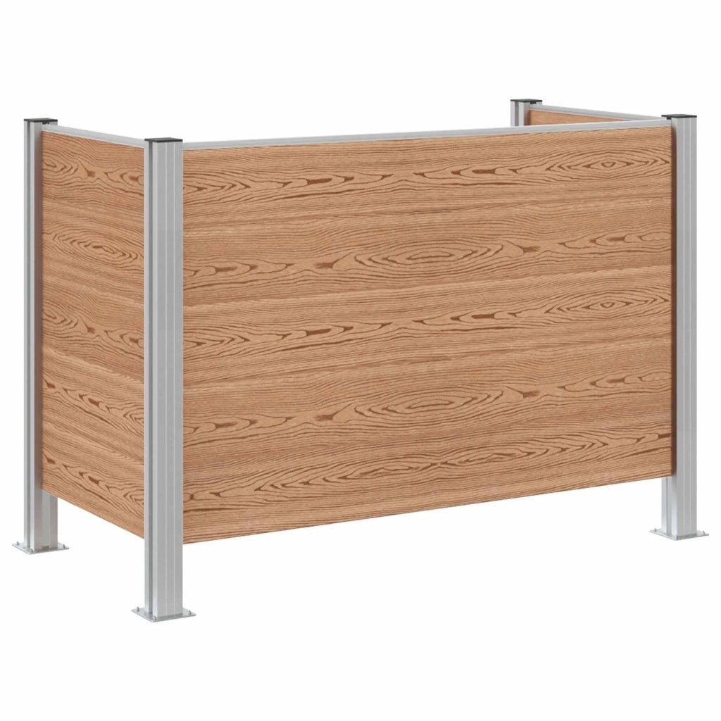 Recinzione Contenitore per Rifiuti Marrone 161 x 85 x 115 cm