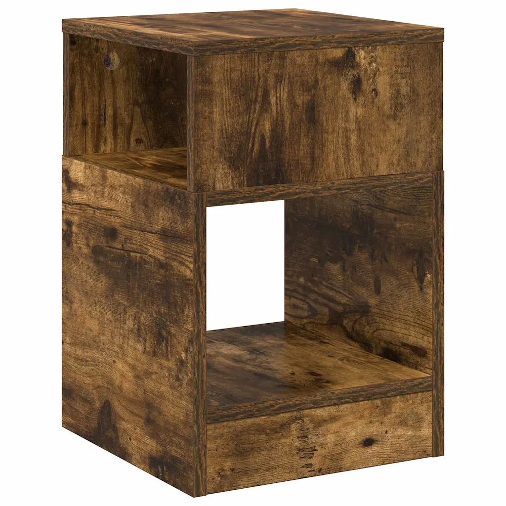 Tavolino Rovere fumé 30,5 x 30 x 45 cm Legno multistrato