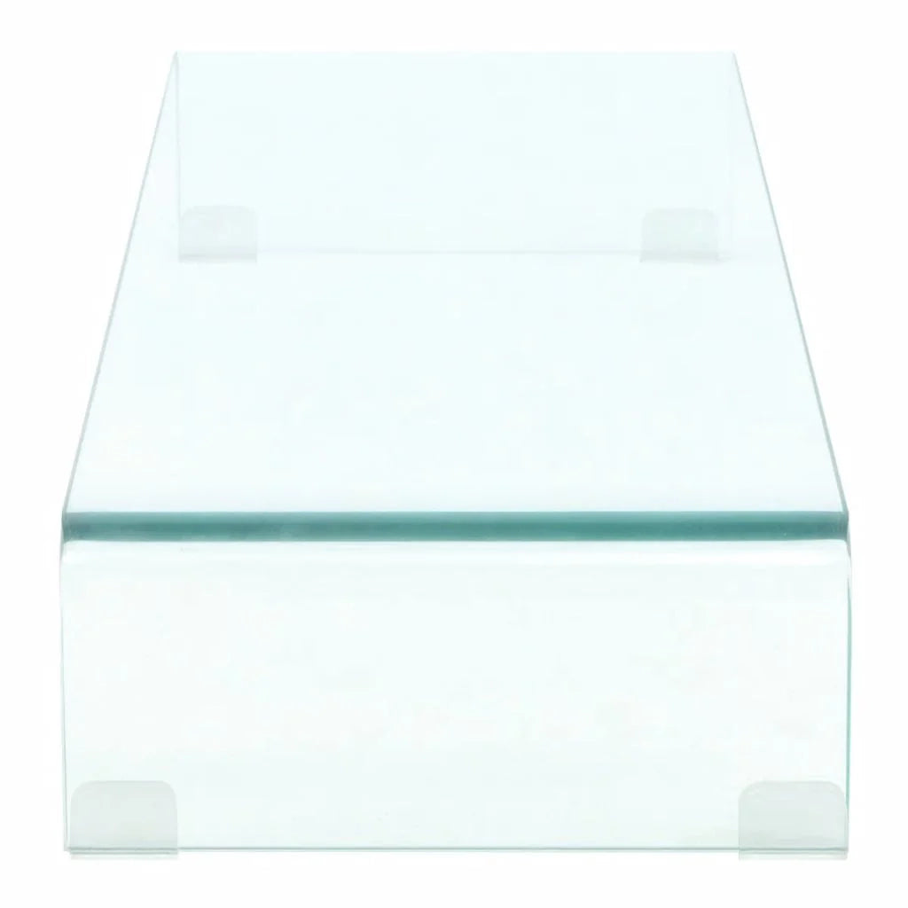 Pratico mobile porta TV/credenza di design per monitor da 90 cm vetro trasparente 2502254