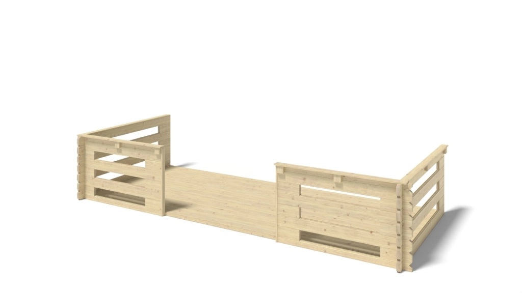 Veranda - 10 m2 - 5m x 2m - colore: naturale - DOM615 - ALTANKA