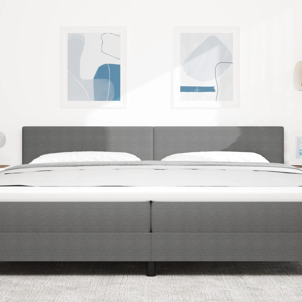 Testiera  Design Semplice Grigio Chiaro 200 cm in Tessuto Corduroy