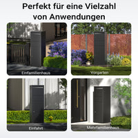 Cassetta postale portapacchi nera per pacchi medi e piccoli Parcel box