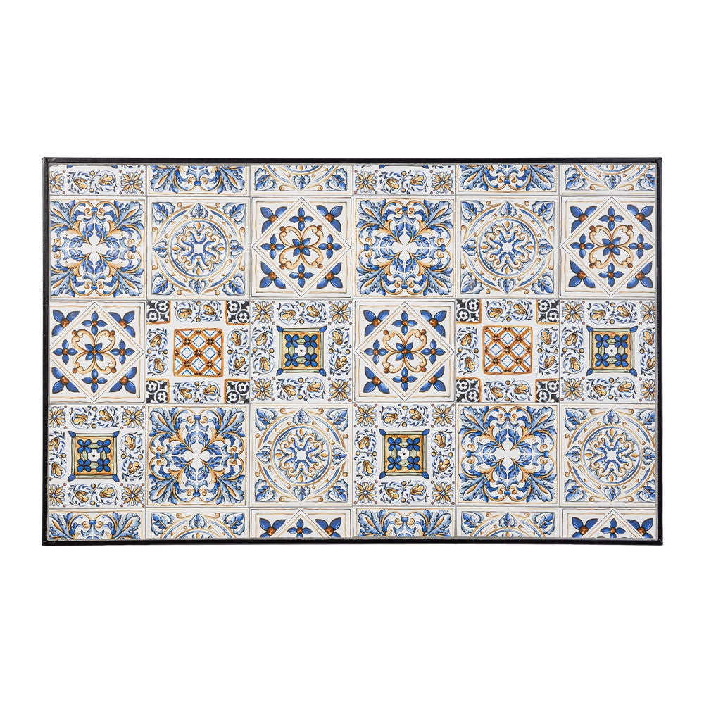 Tavolo da Esterno in Ceramica Rettangolare Arredo Giardino Mykonos