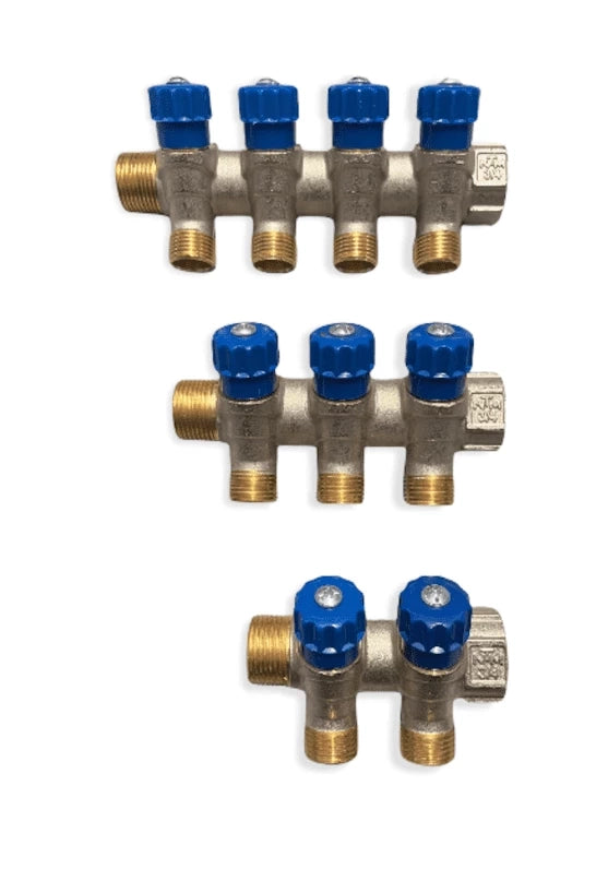 COLLETTORE COMPONIBILE MF CON VALVOLE 4 VIE  3/4 FIL 24 S