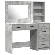 Toeletta | Tavolo da Trucco Grigio 78.5 x 41 x 135 cm Legno multistrato