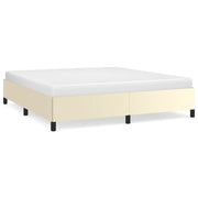 Letto matrimoniale | Letto per adulti | Giroletto Crema 180x200 cm in Similpelle