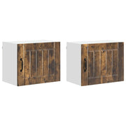 Pensile da cucina | Armadietto a muro LUCCA 2 pz Rovere Fumo 50 x 31 x 40 cm