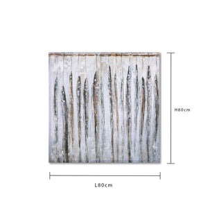 Quadro con Pesci Dim 80x80 cm