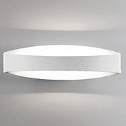 Bridge Lampada da parete LED moderna in alluminio bianco opaco 18W 3000K, design elegante per illuminazione d'interni, dimensioni 44x10x11 cm
