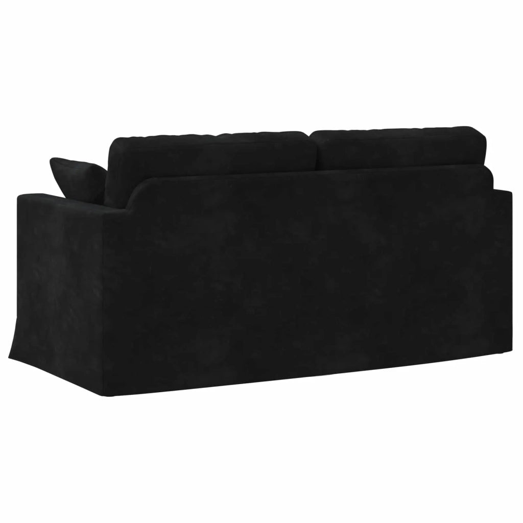 Divano Nero 158 x 78 x 80 cm Velluto