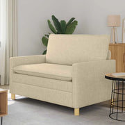 Divano Crema 126 x 81 x 87,5 cm Tessuto
