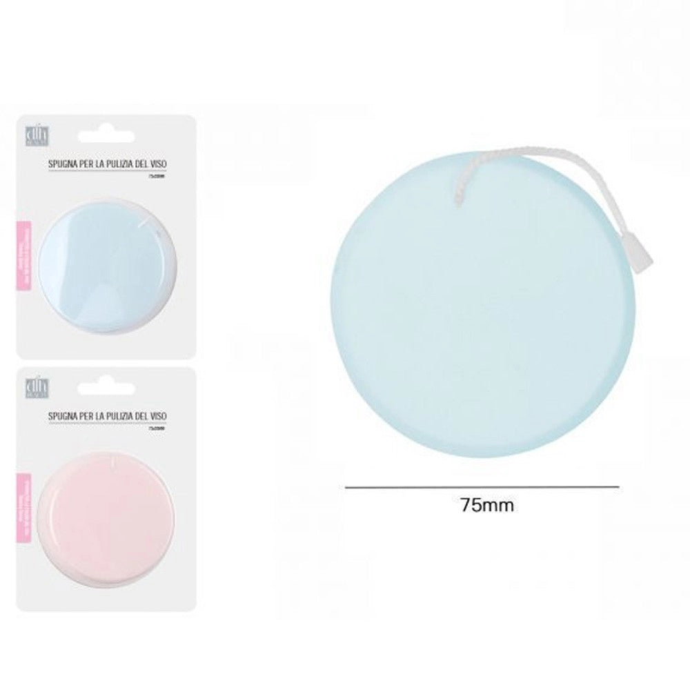 Trade Shop - 4pz Spugne Detergenti Per Pulizia Viso Make Up Dischetti Struccanti Morbidi 75mm -