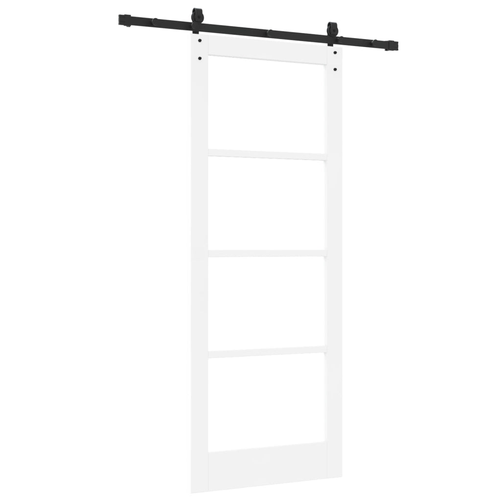 Porta Scorrevole con Set di Accessori 'ORKDAL'Bianca 83x211 cm