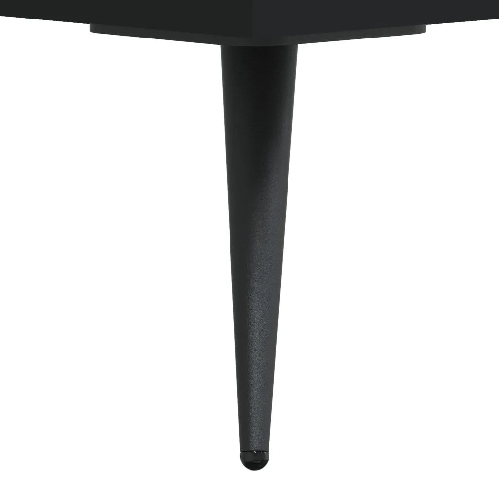 Tavolino da Salotto Nero 50x50x40 cm in Legno Multistrato 829334