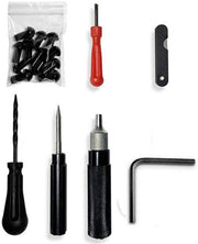 Kit di riparazione pneumatici 7 pezzi - Set di riparazione pneumatico - Set di riparazione per pneumatici - Leggero - Materiale di alta qualità - Facile da utilizzare