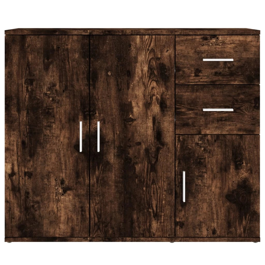 Buffet credenza cassettiera armadio mobile contenitore organizer per cucina soggiorno salotto 91 x 29,5 x 75 cm legno ingegnerizzato marrone 02_0031133