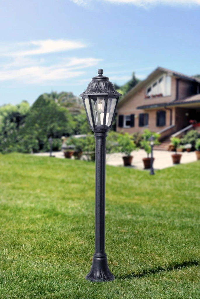 ASTI PALO 110 CM 1 LUCE ATTACCO E27 NERO IP55