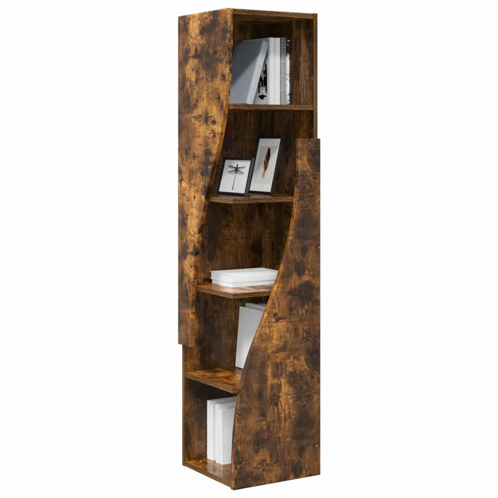 Mobile angolare 32x32x140cm Legno ingegnerizzato Rovere fumé 889880