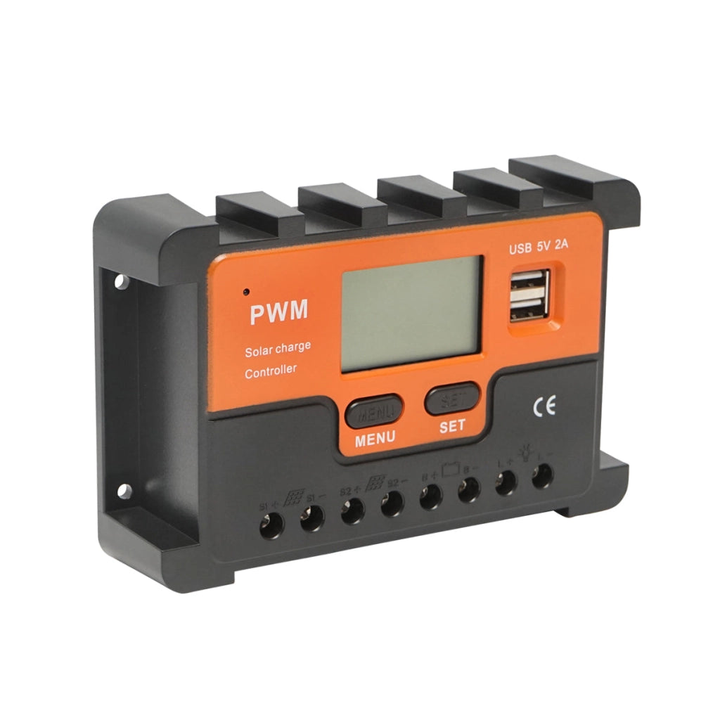 Regolatore di tensione per pannello solare 30A 12V/24V 2X porta USB 5V/2A Breckner Germany