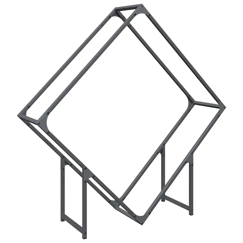 Rastrelliera per Legna da Ardere Antracite 100x25x100 cm CFW1750362