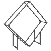Rastrelliera per Legna da Ardere Antracite 100x25x100 cm CFW1750362