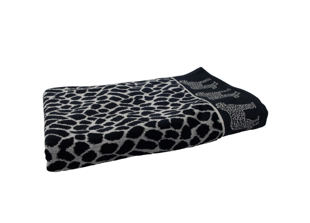 Telo Mare Jacquard Spugna Asciugamano Spiaggia Africa Ghepardo - Telo Mare - Grigio