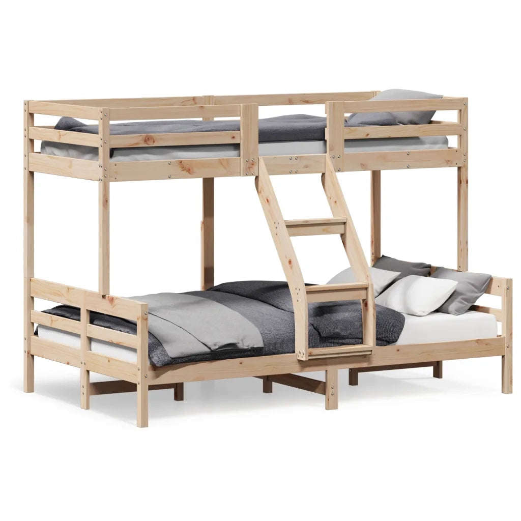 Letto da camera | Letto a Castello 80x200/120x200 cm in Legno Massello di Pino