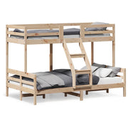 Letto da camera | Letto a Castello 80x200/120x200 cm in Legno Massello di Pino