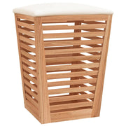 Sgabello da bagno 40,5 x 40,5 x 56 cm in legno massello di noce 02_0006134
