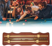Tabellone da Biliardo in Legno - Deluxe - Design Ondulato - Adatto a Shuffleboard e Snooker - Ideale per Giochi di Biliardo