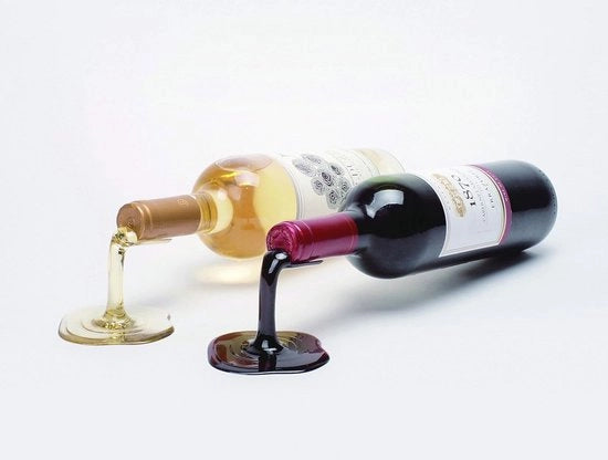 Set di Presentazione Vino da Appendere - Unico Set di Presentazione Vino da Appendere da 2 - Rosso e Bianco