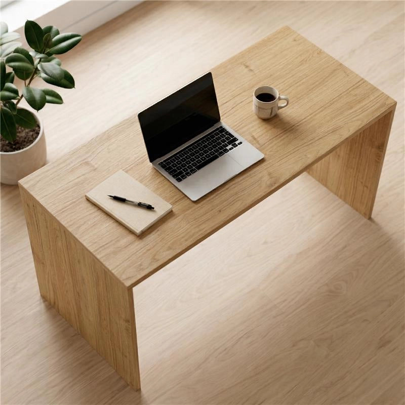 SCRIVANIA RETTANGOLARE MODERNA PER CAMERA DIMENSIONI 76X180X69 CM, COLORE NOCE