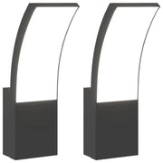 Applique per Esterni con LED 2 pz Nere Alluminio Pressofuso CFW4858907