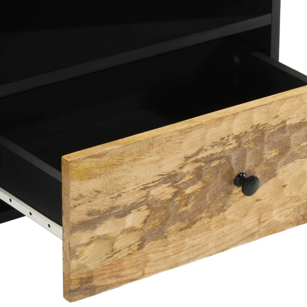 Mobile TV multimediale mensola TV credenza TV sala da pranzo soggiorno camera da letto 80 x 33 x 46 cm legno massello di mango marrone 02_0026247