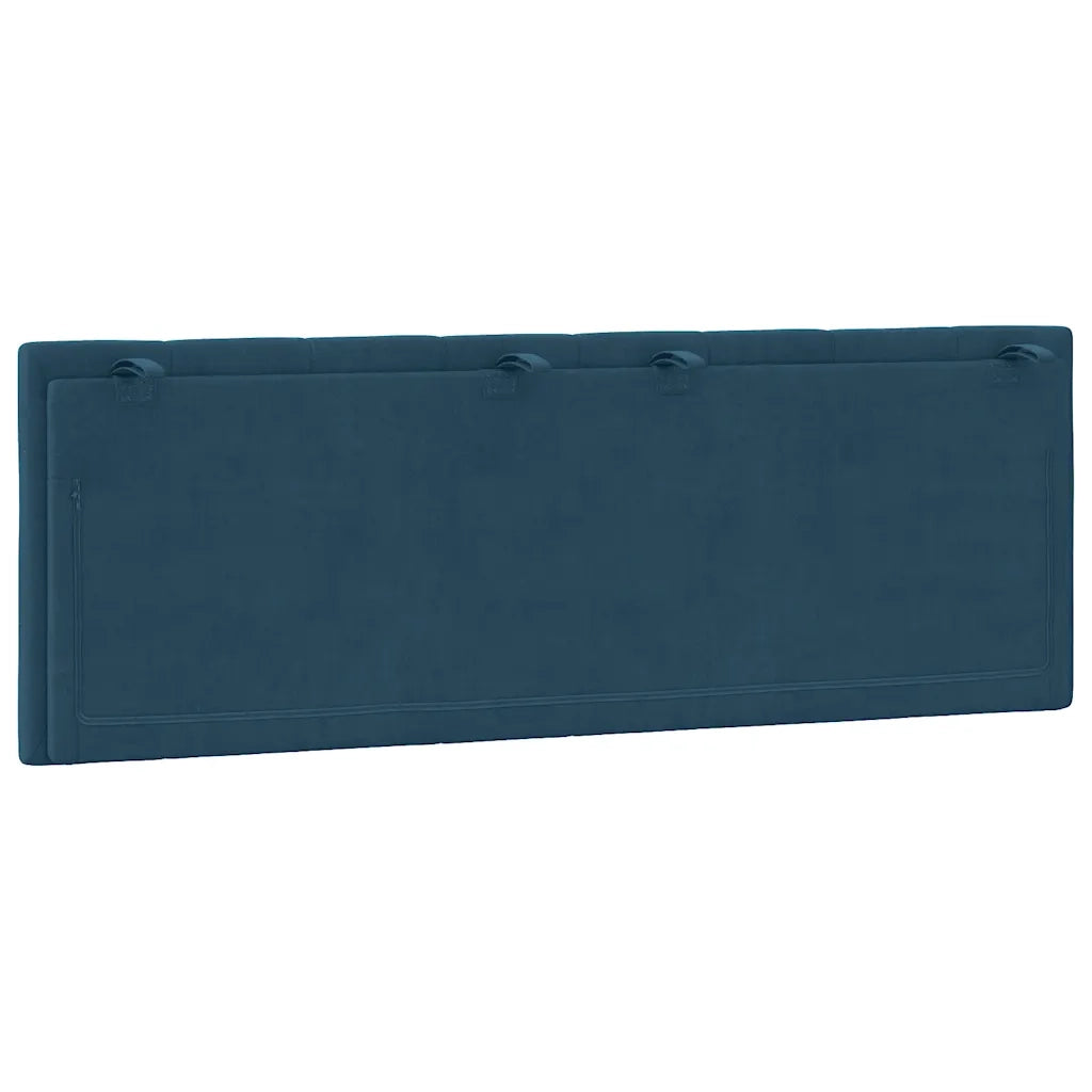 Cuscino Testiera Hanko Blu 120 cm in Velluto CFW5039912